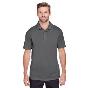 UC102 UltraClub Men's Cavalry Twill Performance Polo Charcoal/Black 2XL
